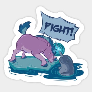Unicorn FIGHT Sticker